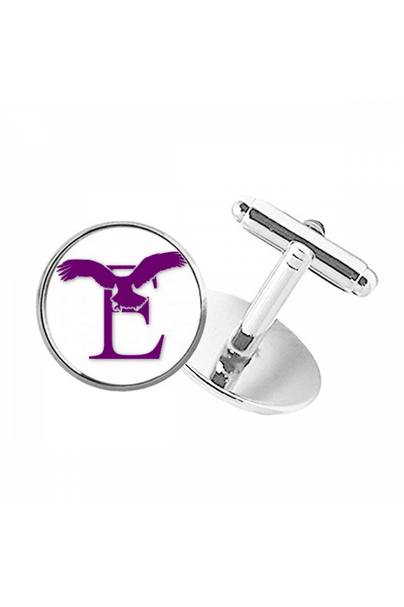 Eagle Fly Stay Branch Round Button Cuff Clip Stud Cufflinks