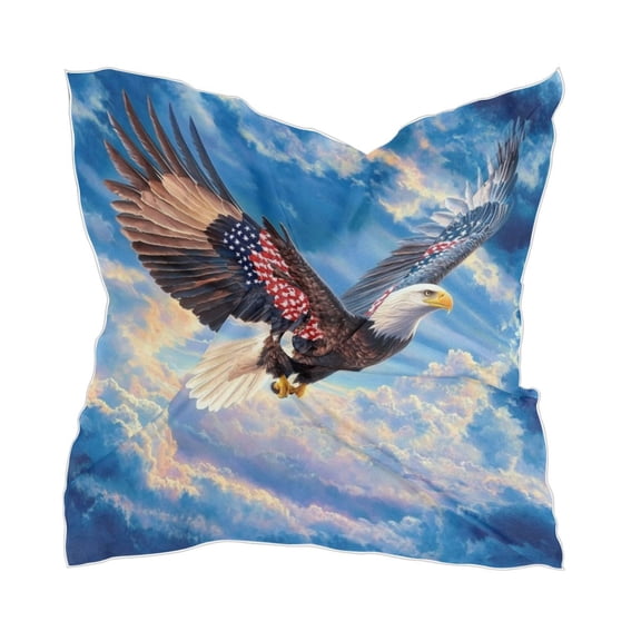 Eagle Flying Women's Fashion Soft Scarf Square Satin Head Scarf Neck Scarf Head Hair Wraps