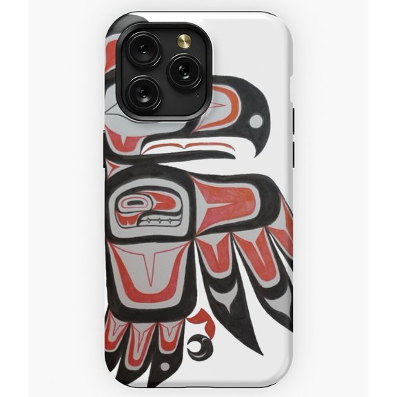 Eagle Formline Pacific Northwest Native Art A13302 Phone Case for iPhone 11 to 17 Pro Max