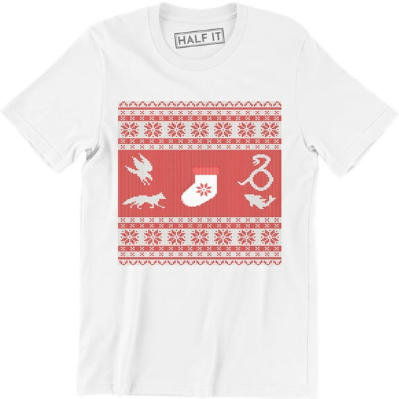 Eagle Fox Snake Fish - Merry Christmas Xmas Holiday Men's T-Shirt