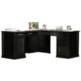 thumbnail image 1 of Eagle Furniture 72100WPCR-72101NGCR Coastal Computer Desk & Desk Return, Caribbean Rum, 1 of 1