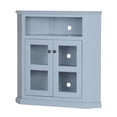 thumbnail image 1 of Eagle Furniture 72734WPCM Tall Coastal 41 in. Corner TV Console with 2 Bead Board Doors Doors, Chocolate Mousse, 1 of 1