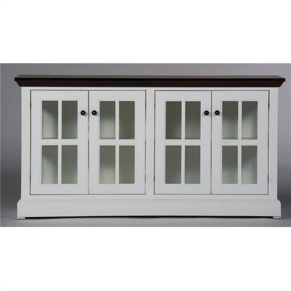 Eagle Furniture WW331763BCCR 63 in. Caribbean Rum West Winds Credenza & Console, Burnt Cinnamon