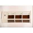 thumbnail image 1 of Eagle Furniture WWBC711727SSCR Caribbean Rum West Winds 27 in. Open Curio Bookcase with Drawer&#44; Summer Sage, 1 of 1