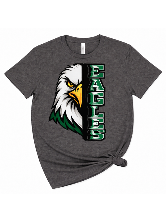 Eagle Graphic T-Shirt, Bold Eagle Head Design Tee, Unisex Casual Shirt for Men & Women, Animal Graphic Tee, Streetwear Style Top