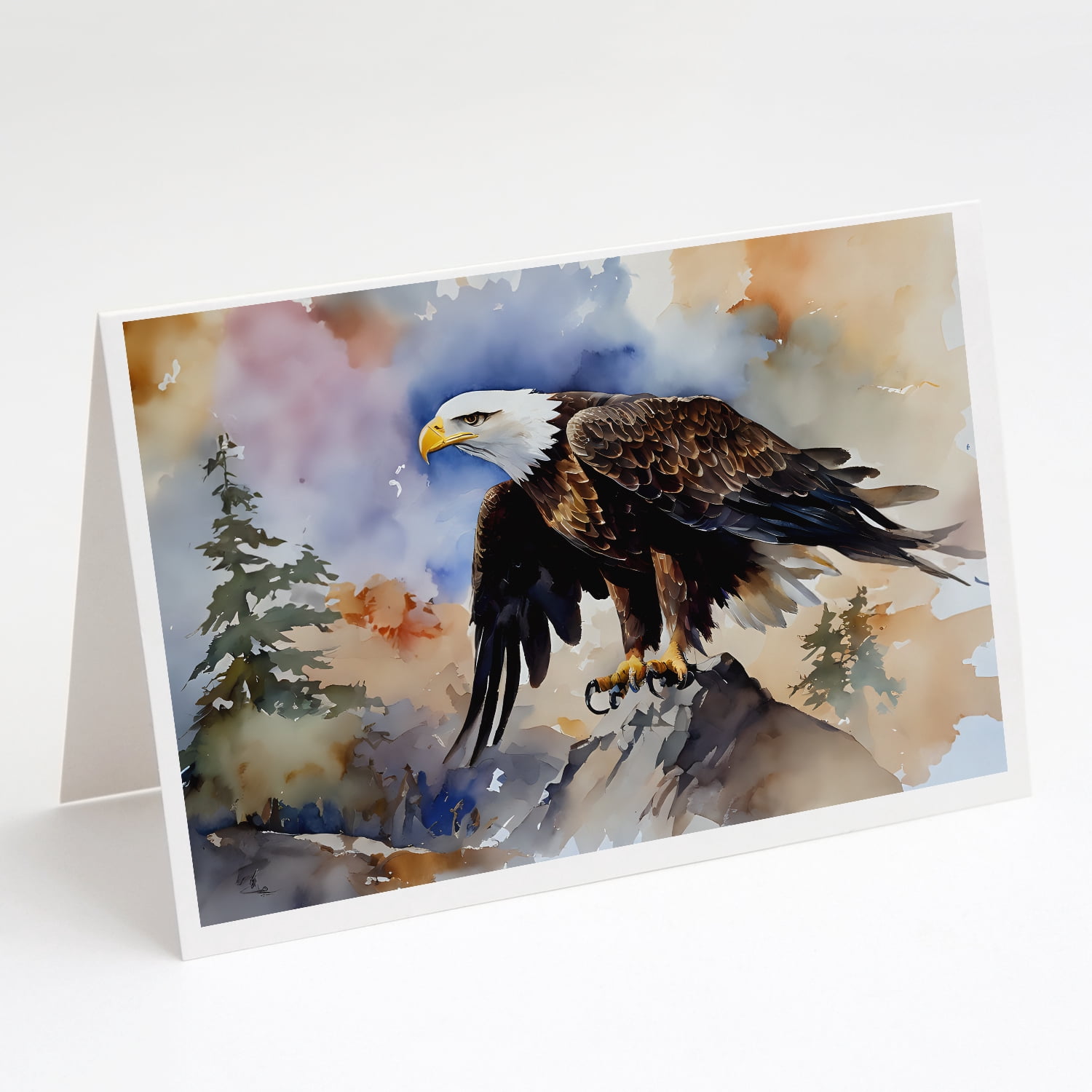 Eagle Greeting Cards Pack of 8 7 in x 5 in