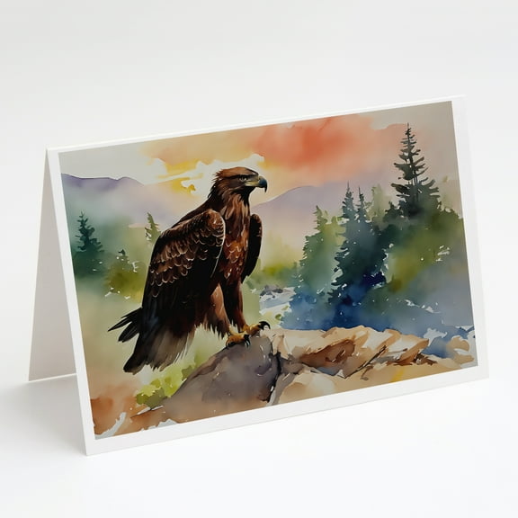 Eagle Greeting Cards Pack of 8 7 in x 5 in