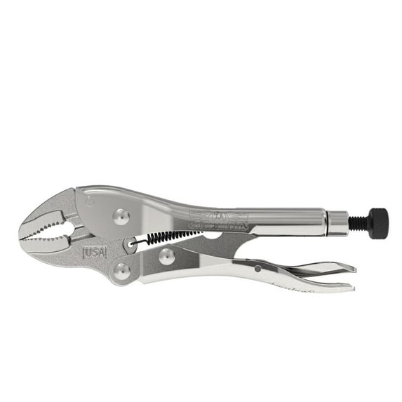 Eagle Grip LP7WC Locking Pliers, Curved Jaw, Wire Cutter, 7 Inch