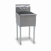Utility Sink 18 in x 21 in, 1, 3, Floor, Stainless Steel 2118-1-16/4-IF