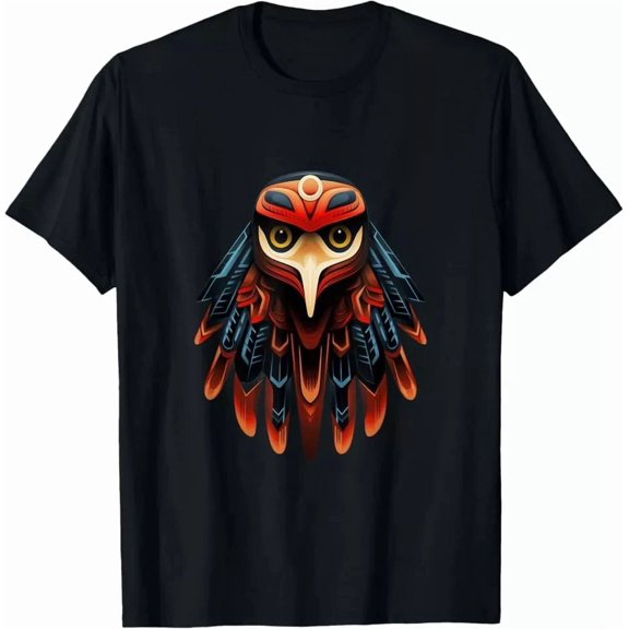 Eagle Haida Totem T-Shirt – Native Tribal Indigenous Art Unisex Graphic Tee