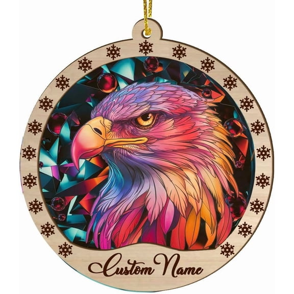 Eagle Hanging Ornament, Eagle Christmas Decoration, Thanksgiving, Birthday, Holiday Keepsake fCBN0y (Eagle)