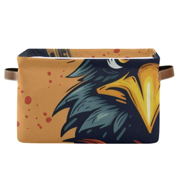 Eagle Hat Circle Storage Bins Baskets With Handles Storage Box Clothes Organizer Organization Toys