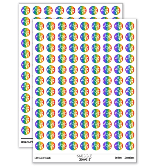 Eagle Hawk Talon Bird Claws 200+ Round Stickers - Matte Finish - 0.50" Size - Rainbow