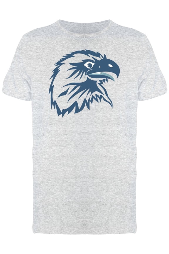 Eagle Head Blue Ink T-Shirt Men -Image by Shutterstock, Male Small