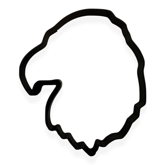 Eagle Head Cookie Cutter with Easy Push Design (4 inch)