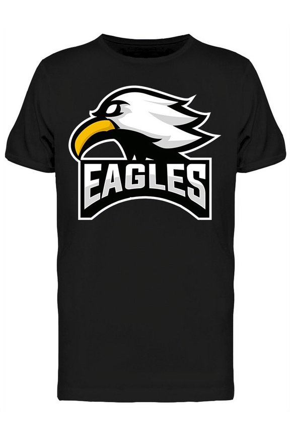 Eagle Head Mascot Logo T-Shirt Men -Image by Shutterstock, Male Medium