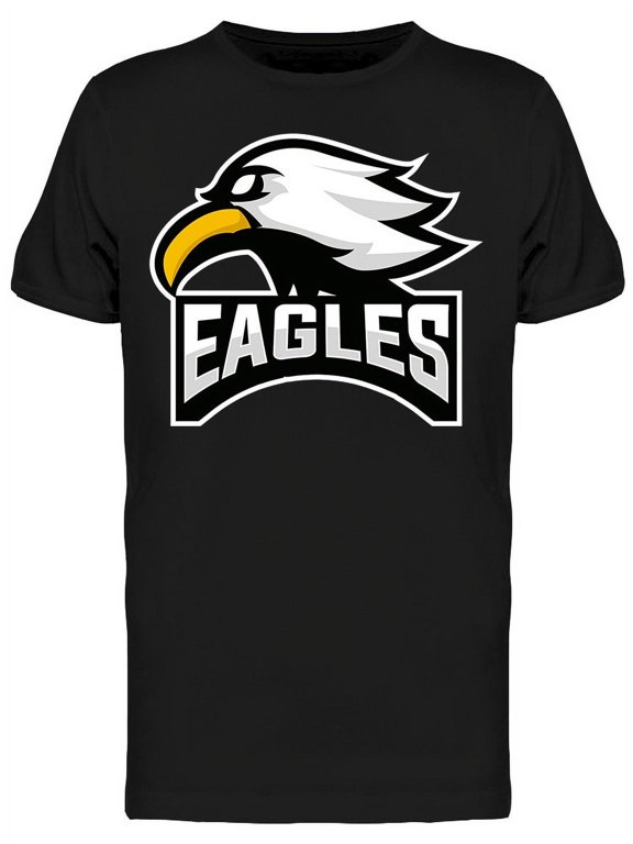Eagle Head Mascot Logo T-Shirt Men -Image by Shutterstock, Male Medium