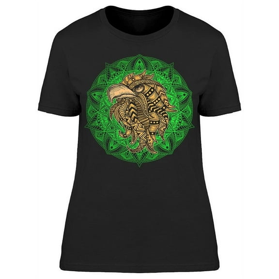 Eagle Head Pattern Art T-Shirt Women -Image by Shutterstock, Female XX-Large