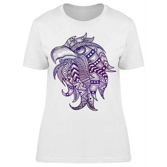 Eagle Head Pattern T-Shirt Women -Image by Shutterstock, Female x-Large