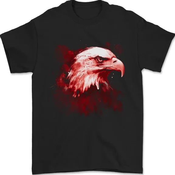 Eagle Head Watercolour Mens T-Shirt