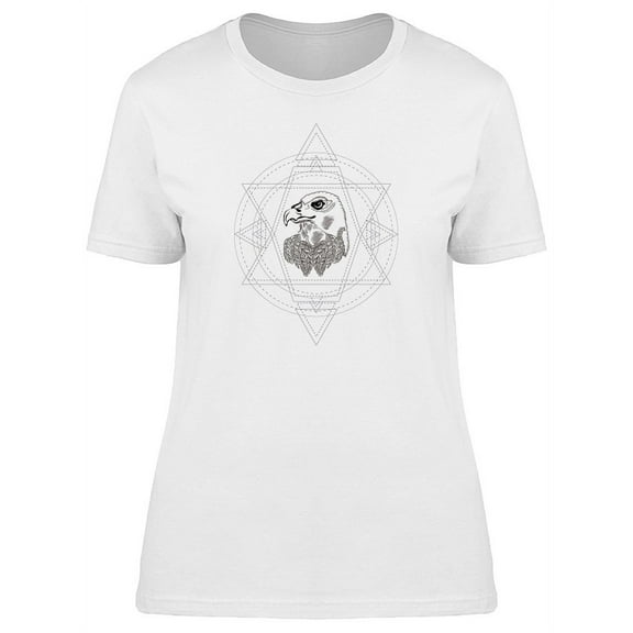 Eagle In A Geometric Frame T-Shirt Women -Image by Shutterstock, Female Medium
