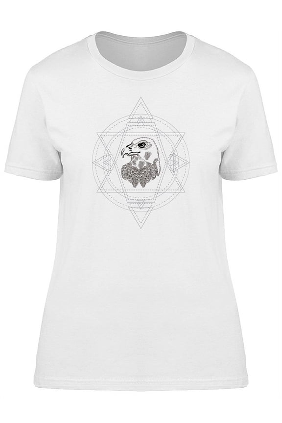 Eagle In A Geometric Frame T-Shirt Women -Image by Shutterstock, Female Medium