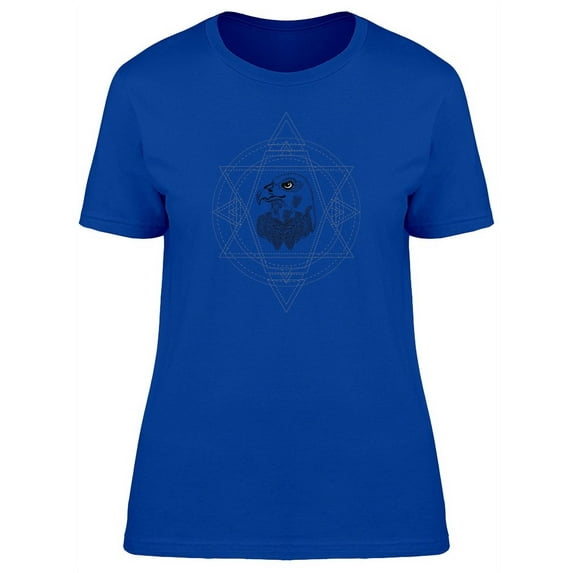 Eagle In A Geometric Frame T-Shirt Women -Image by Shutterstock, Female Small