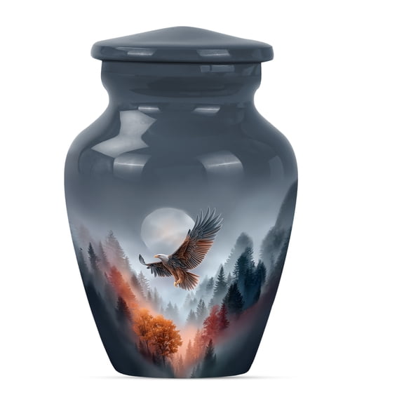 Eagle Keepsake Urns for Human Ashes - Small Urn for Ashes Keepsake - 3 Inch Mini Cremation Urns for Ashes Women - Memorial Ash Holder - Decorative Eagle Urn