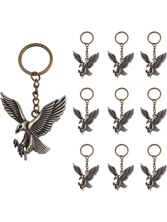 Eagle Keychain Bulk Eagle Key Ring Bird Key Chains Animal Keychain Alloy Keyrings with Metal Charms for Women Men