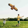 thumbnail image 1 of Eagle Kite for Kids and Adults, Single Line String Easy to Fly for Beach Trip Park Family Outdoor Games and Activities, kites for kids ages 8-12(Gold,43.3in), 1 of 6