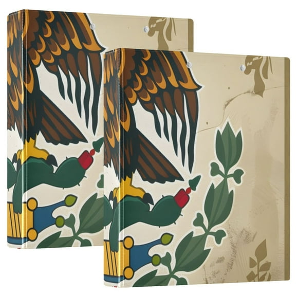 Eagle Kraft Paper 3 Ring Binders 1.5 inch Hardcover File Folders with Interior Pockets A4 Size Organizer for School Office Hospital