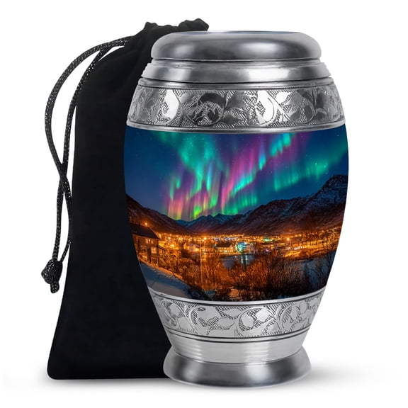 Eagle Large Cremation Urns for Human Ashes Adult, Decorative Funeral Burial Keepsake Box, Unique Memorial Urn Gift - 6Inch - Medium Size Urn - 1Pcs