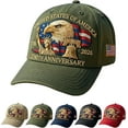 thumbnail image 1 of Eagle & Liberty – United States 250th Anniversary Hat, Adjustable Cotton Printed Patriotic Baseball Cap for Men Women, 1 of 7