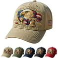 thumbnail image 1 of Eagle & Liberty – United States 250th Anniversary Hat, Adjustable Cotton Printed Patriotic Baseball Cap for Men Women, 1 of 7