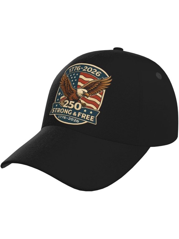 Eagle & Liberty - United States 250th Anniversary Hat, USA 2026 Adjustable America Patriotic Baseball Cap