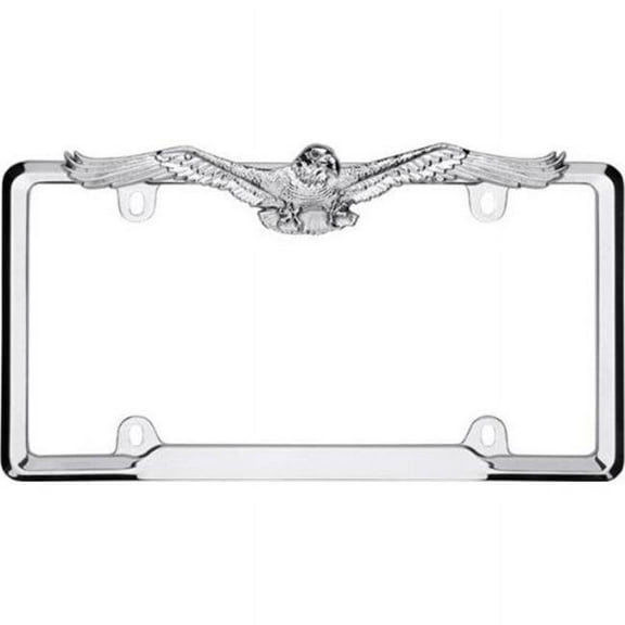 Eagle License Plate Frame, Chrome