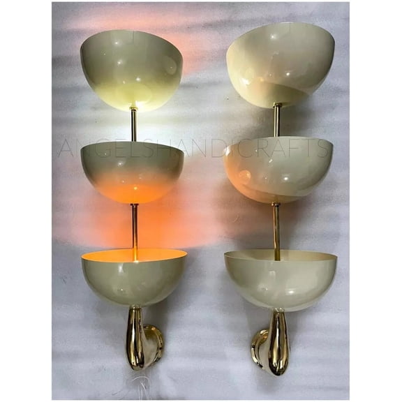 Eagle Light Brown Vintage Rare Sconces Mid-Century Wall Lights, 1 Count