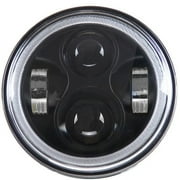 Eagle Lights 5 3/4" LED Black Daymaker Headlight with Full Halo Ring