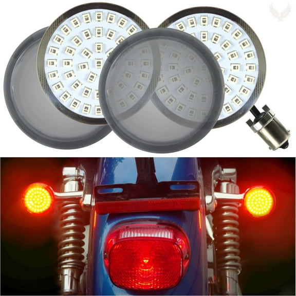 Eagle Lights Generation II Premium LED Rear Turn Signals for Harley Davidson Motorcycles- 1156 Base