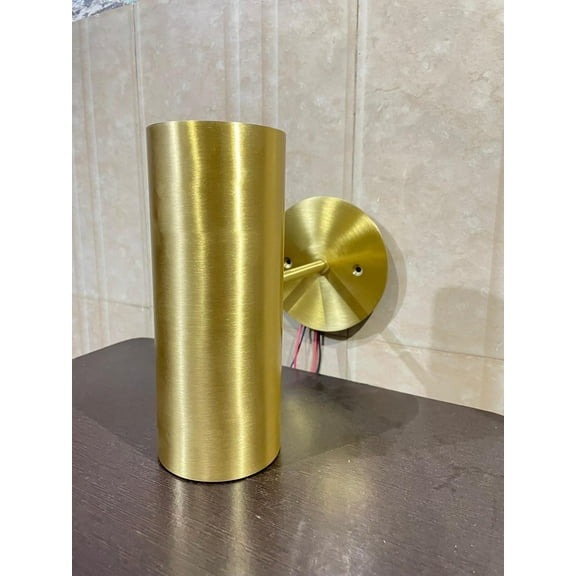 Eagle Lights Indoor 1 Light & 2 Bulb Matte Brass wall sconce Modern Brass Light Single Wall Fixture Wall Sconce Light Fixture Stilnovo Style