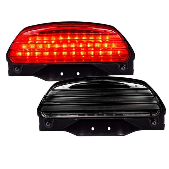 Eagle Lights Smoked Bobtail Tri-Bar LED Tail Light For '06 - '16 Harley Davidson Softail FXST, FXSTB, FXSTC, FXSTS and FLSTSB