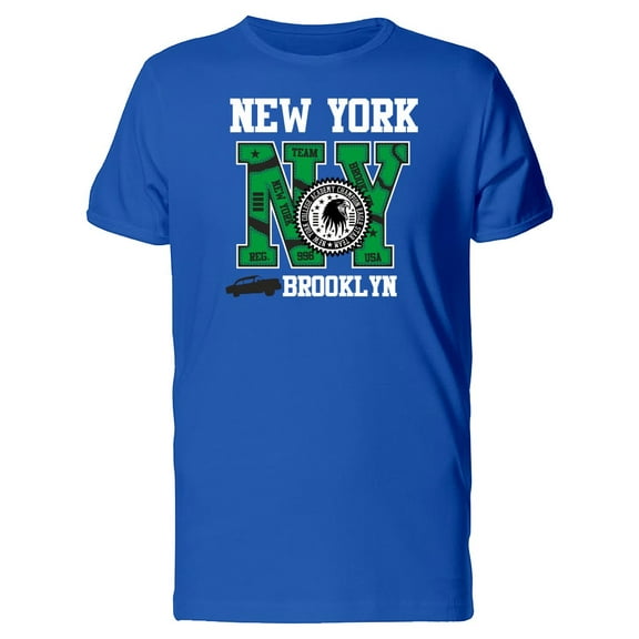 Eagle Logo And Car Silhouette Ny T-Shirt Men -Image by Shutterstock, Male x-Large