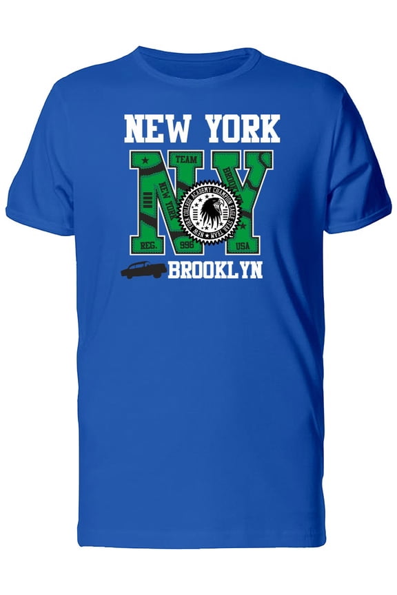 Eagle Logo And Car Silhouette Ny T-Shirt Men -Image by Shutterstock, Male x-Large