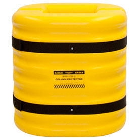 Eagle Manufacturing 1724-12 Column Protector, 12 in. Column Opening, 24 in. High, Yellow