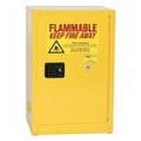 Eagle Manufacturing Flammable Liquid Safety Cabinet, 12 gal Bench Top, Yellow
