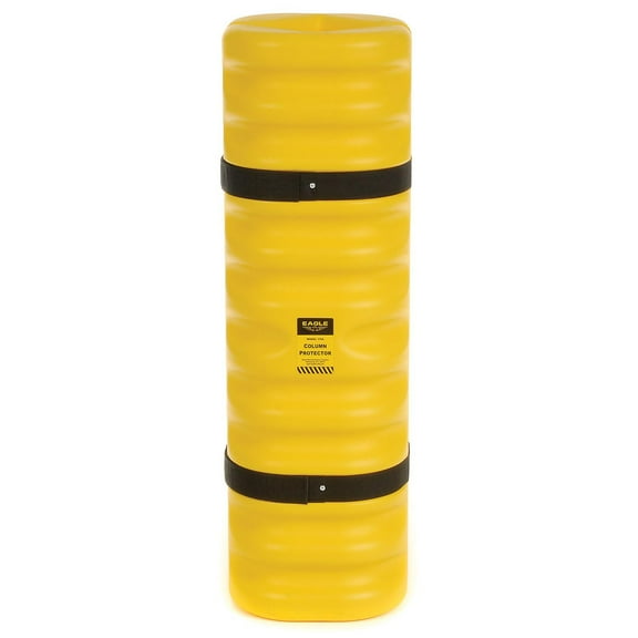Narrow Column Protector, 4"- 6" Column Opening, 13"O.D. x 42"H, Yellow, Eagle,1704