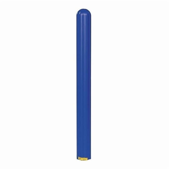 Eagle Manufacturing 1730BLUE Ribbed Bollard Post Sleeve, 6 in. - Blue