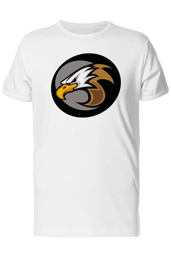 Eagle Mascot, Retro Cartoon T-Shirt Men -Image by Shutterstock, Male Large