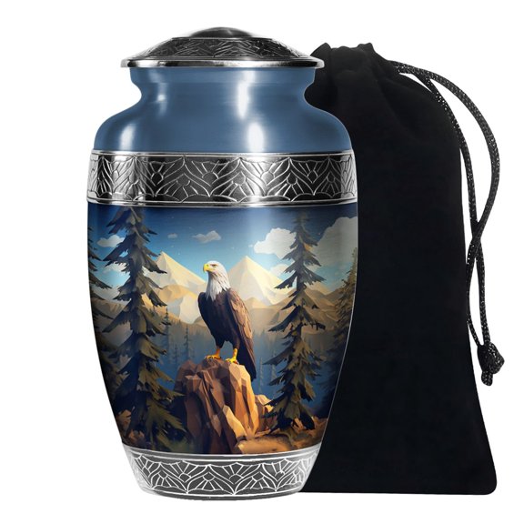 Eagle Memorial Urn For Father & Mother Burial Urns For Human Ashes 10 Inch