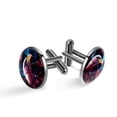 thumbnail image 1 of Eagle Men's Silver Stainless Steel Cufflink Set for Formal Attire, Made of High-Quality Materials, Ideal for Business Meetings and Weddings, 1 of 6